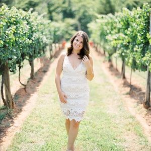 White Lulus Lace Dress